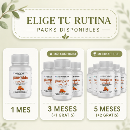 Aceite de semilla de calabaza para el bienestar urinal masculino