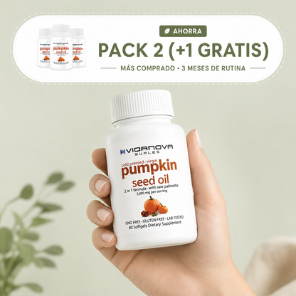 Aceite de semilla de calabaza para el bienestar urinal masculino